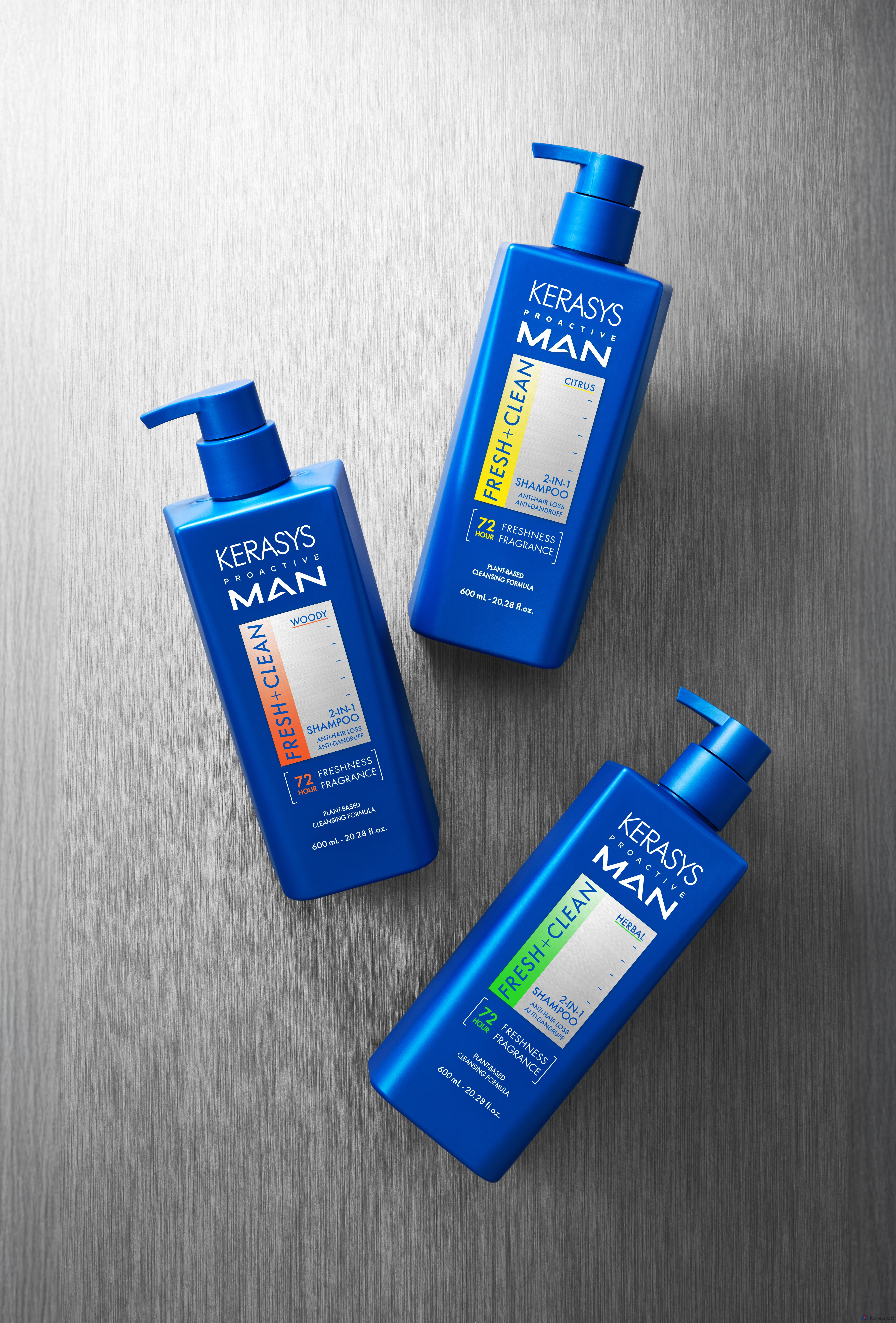 Шампунь KeraSys Proactive Men Herbal для профилактики выпадения волос, 600 мл, 1 шт.