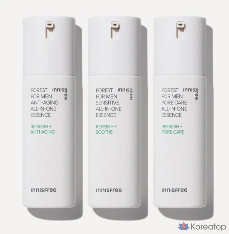 Набор для ухода Innisfree Forest For Men All-in-One 3-piece Set, 2 шт., фото 5