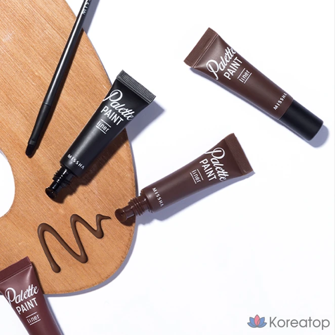 Гель-лайнер для глаз Missha Palette Paint Gel Liner, оттенок Brown, 6 г, 1 шт., фото 8
