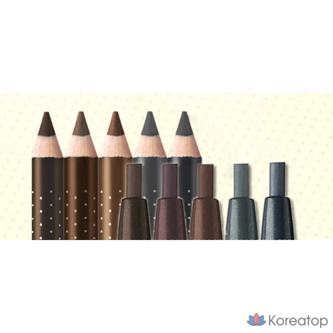 Карандаш для бровей Peripera Speedy Eyebrow Auto Pencil, оттенок 003 Brown, 1 шт., фото 5