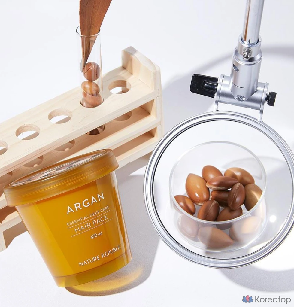 Маска для волос Nature Republic Argan Essential Deep Care Hair Pack, 470 мл, 1 шт., фото 2