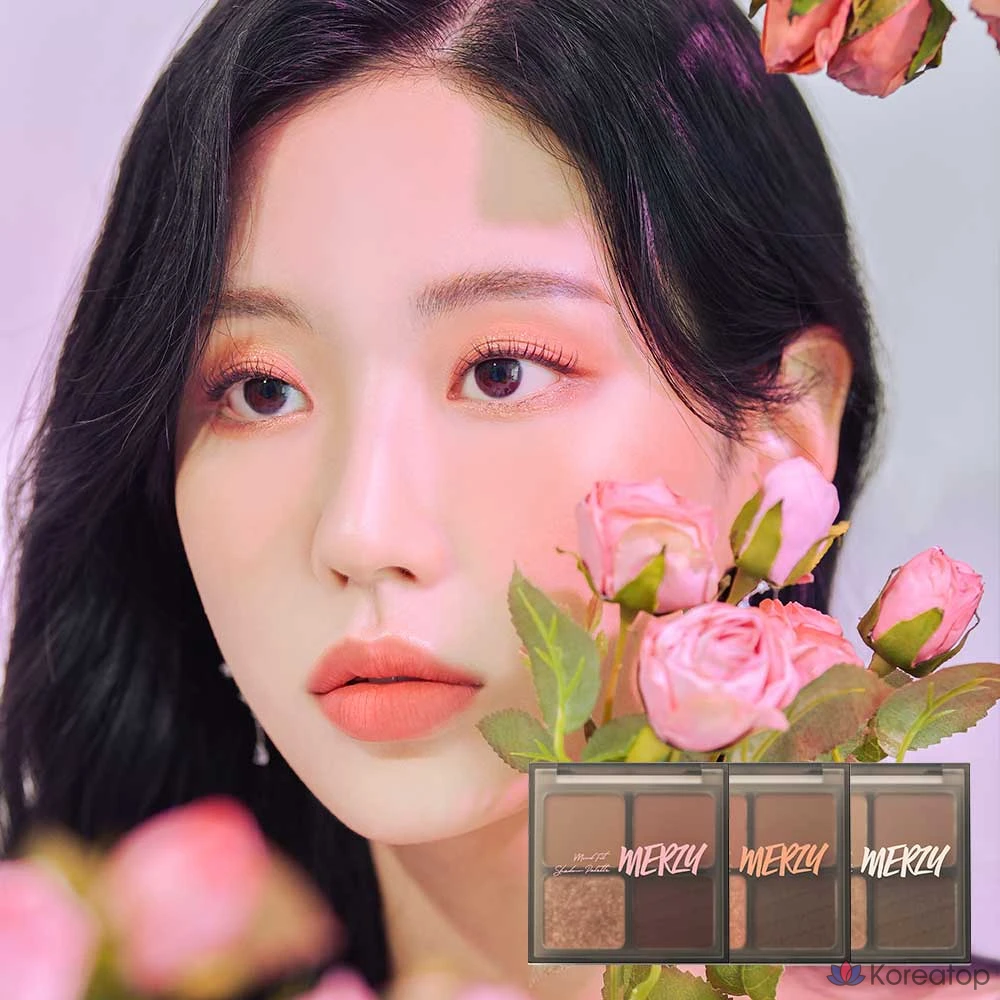 Тени для век MERZY Mood Fit Shadow Palette, оттенок S1 Amusing Rose, 1 шт., фото 5