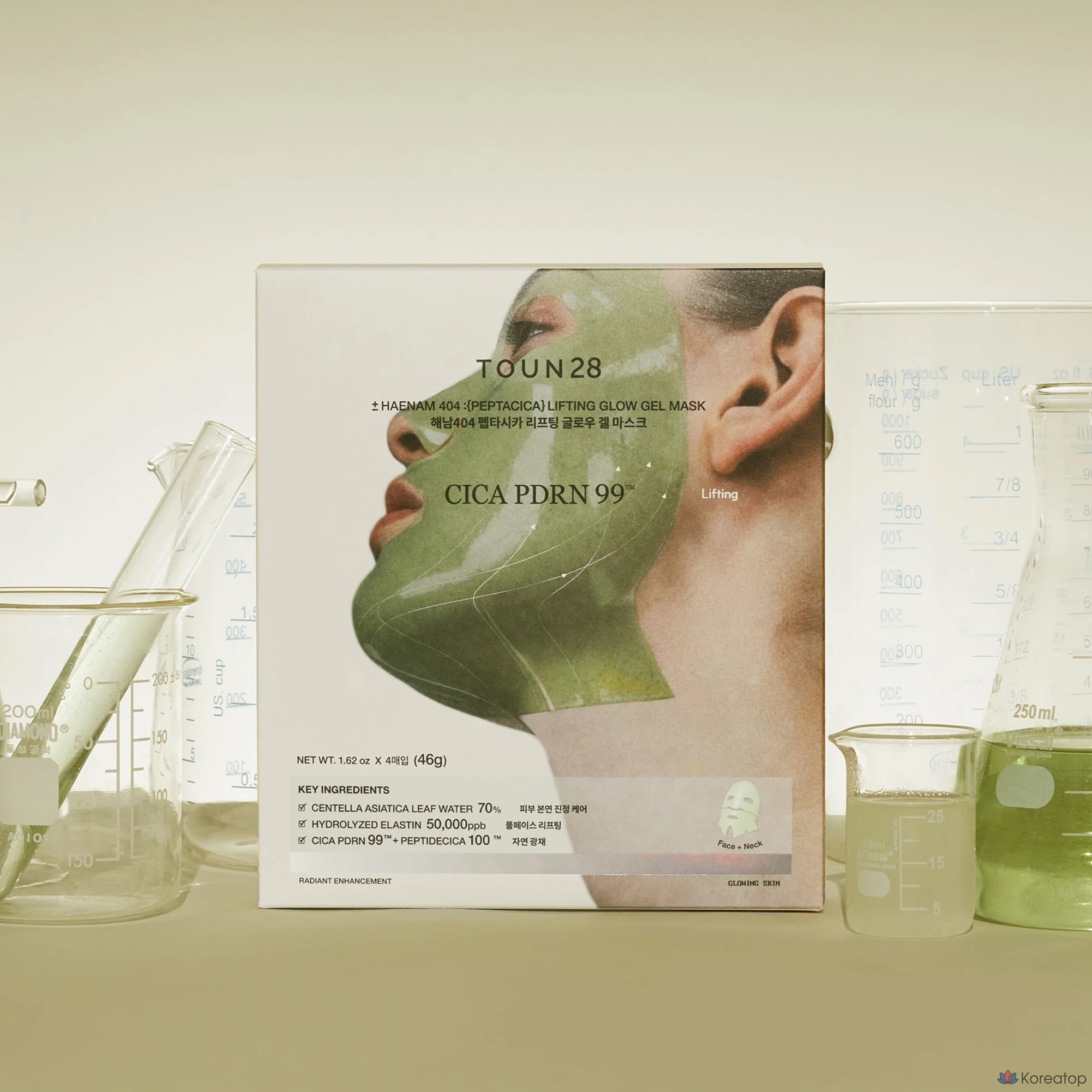Тканевая маска для лица TOUN28 Haenam 404 Pepta Cica Glow Gel Mask, 20 шт., фото 2