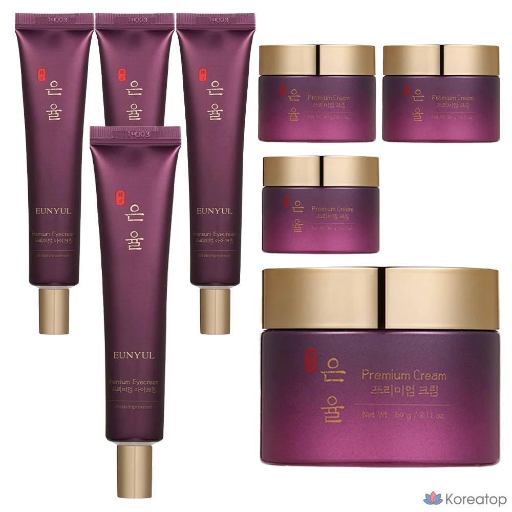 Набор для ухода Eunyul Premium Hanbang Cream + Eye Cream, 4 шт.