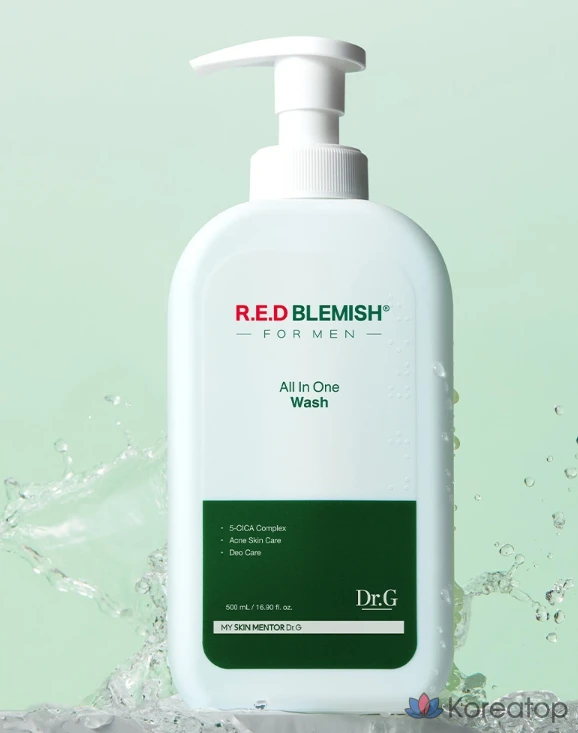 Гель для душа Dr. G Red Blemish For Men All-in-One Body Wash, 500 мл, 1 шт.