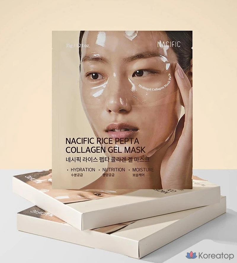 Гелевая маска для лица NACIFIC Rice Penta Collagen Gel Mask, 3 шт., фото 2