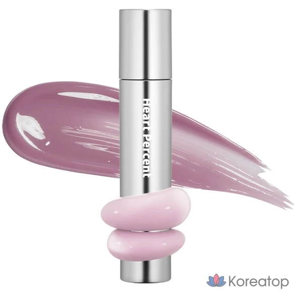 Тинт для губ Heart Percent Dot On Mood One Way Glowy Lip Tint, оттенок 02 Pale Mauve, 4 г, 1 шт.