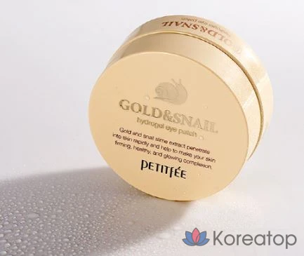 Патчи для глаз Petitfee Gold &amp; Snail Hydrogel Eye Patch, 60 шт.