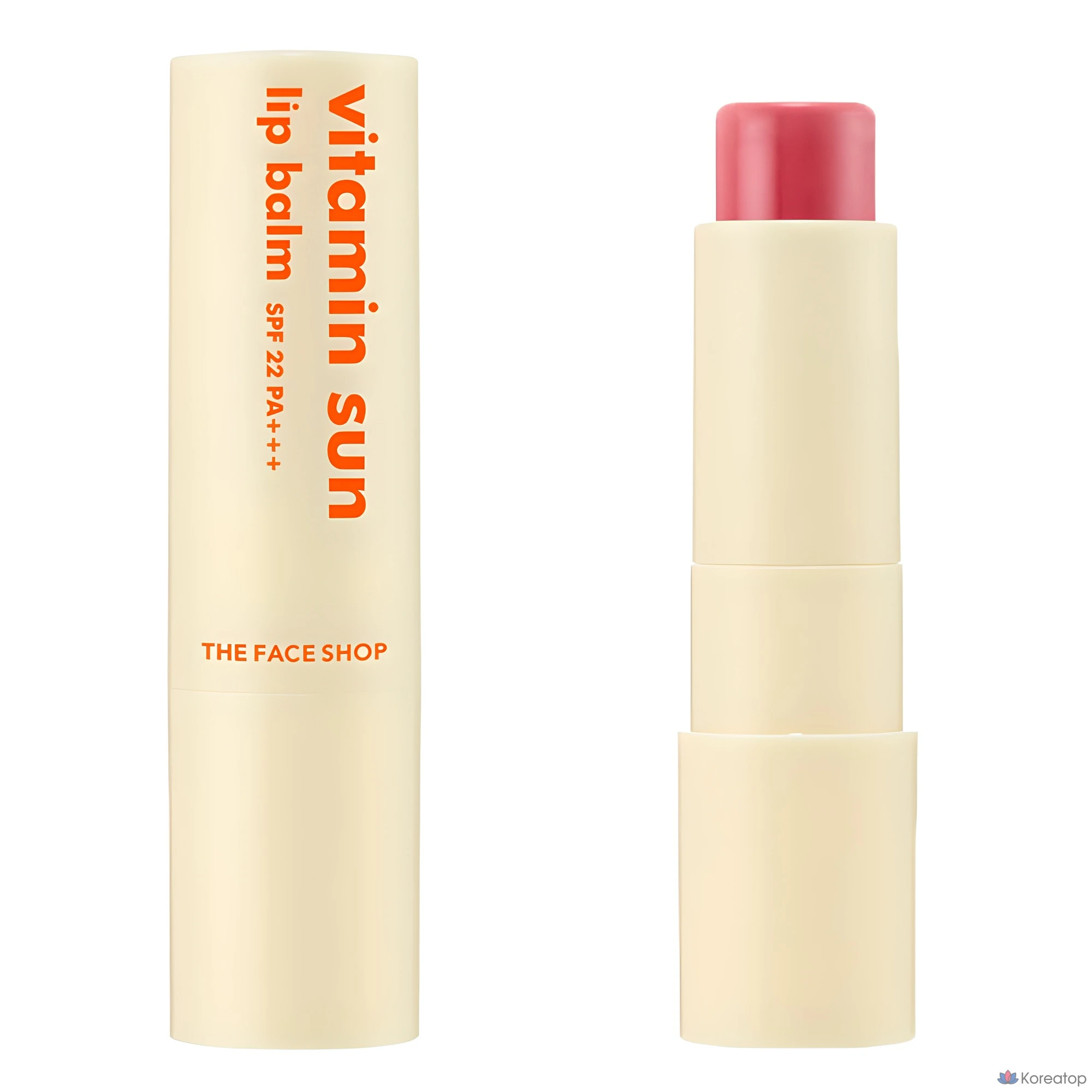 Бальзам для губ The Face Shop Vitamin Sun Lip Balm, оттенок Pink, 3.9 г, 1 шт.
