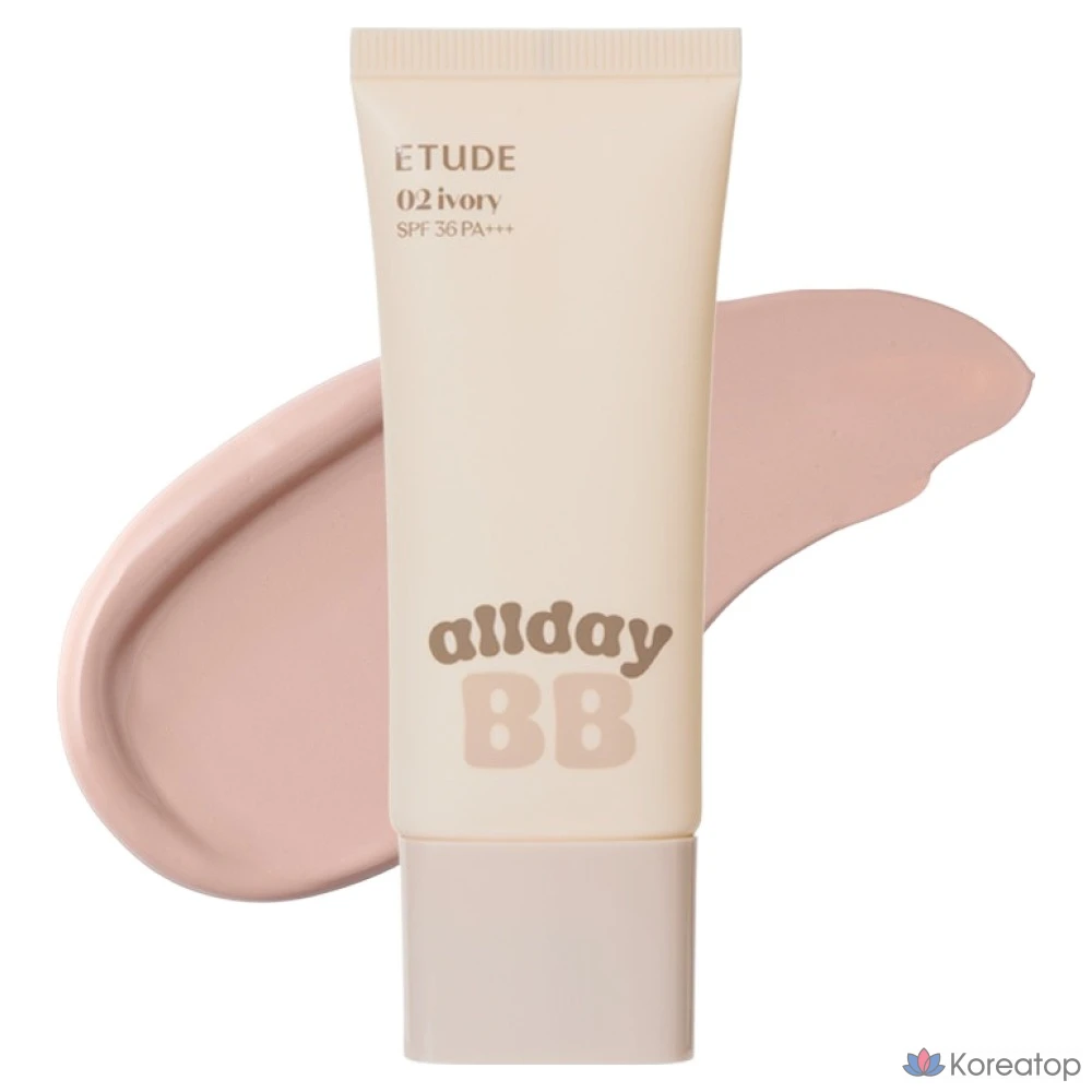 BB-крем Etude House All Day Clear BB Cream SPF36 PA+++, оттенок 02 Ivory, 35 мл, 1 шт.