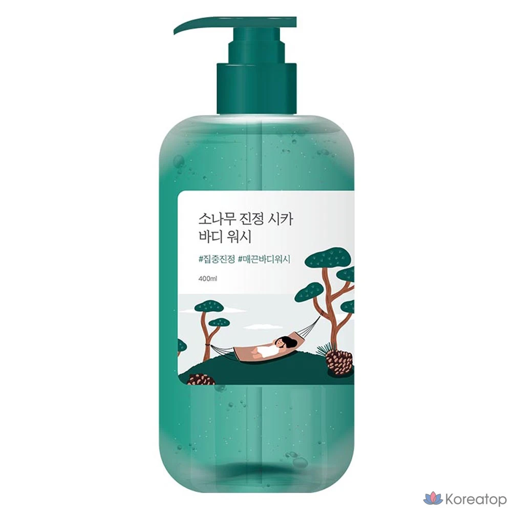 Гель для душа Round Lab Pine Calming Cica Body Wash, 400 мл, 1 шт.