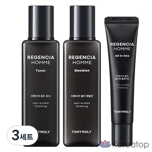 Набор для ухода Tony Moly Rigensia Homme Skin Care 3-piece Set, 3 шт.