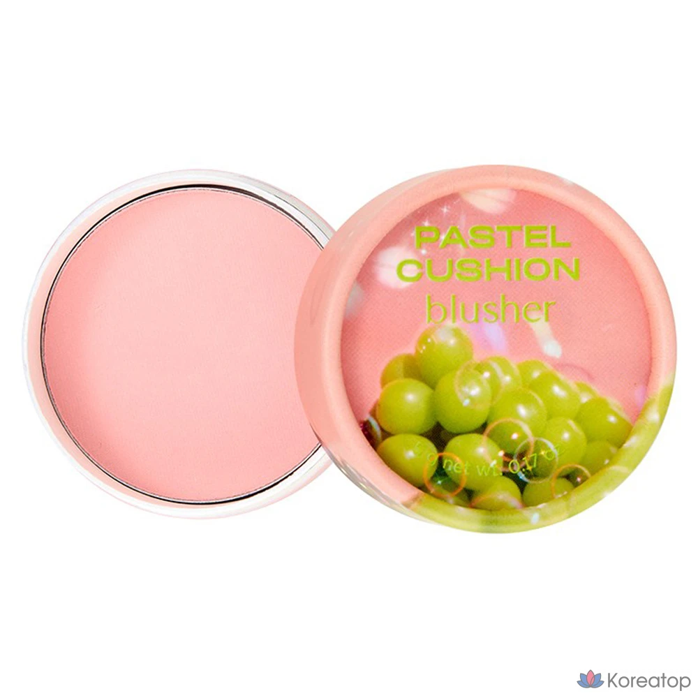 Кушон-румяна The Face Shop Pastel Cushion Blusher, оттенок 02 Bubblegum Pink, 5 г, 1 шт.