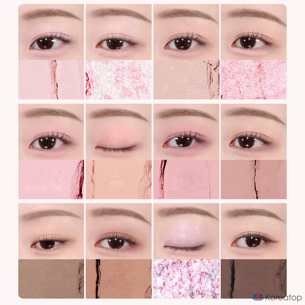 Палетка для век Espoir Eye Core Palette, оттенок 7 Pink Oat Latte, 1 шт., фото 8