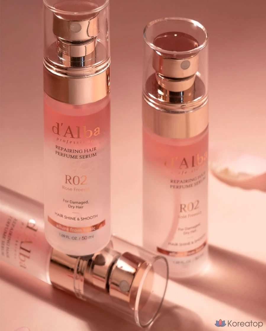 Сыворотка для волос d'Alba Professional Repairing Hair Perfume Serum, аромат Rose Freesia, 50 мл, 1 шт.