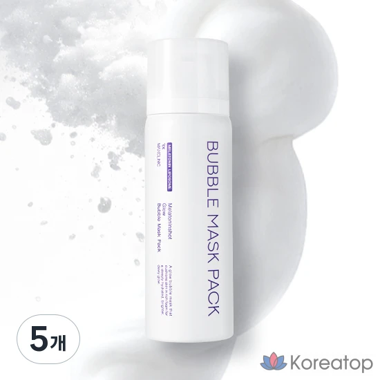 Тканевая маска для лица MAXCLINIC Melatonin Shot Glow Bubble Mask, 80 мл, 5 шт.