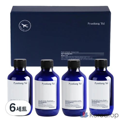 Набор для ухода Pyunkang Yul Hair & Body Travel 4-piece Set, 6 шт.