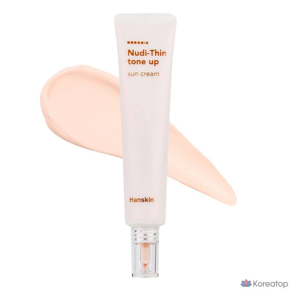 Солнцезащитный крем HANSKIN Nudie Sheer Tone-Up Sun Cream SPF50+ PA++++, 40 мл, 1 шт.