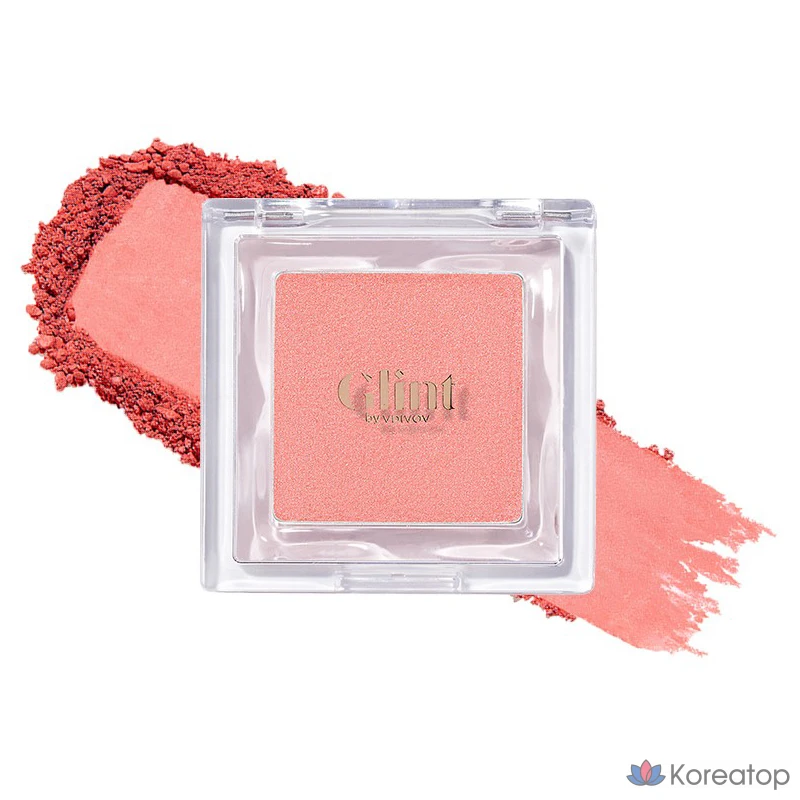Бронзер-пудра Glint by VDIVOV Baked Blush Blusher, оттенок 03 Melon Bite, 2.4 г, 1 шт.