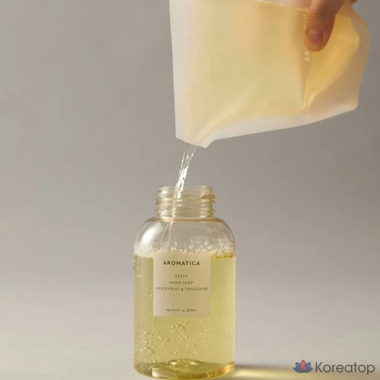 Жидкое мыло для рук Aromatica Zesty Hand Soap Refill Grapefruit &amp; Tangerine, 300 мл, 1 шт.