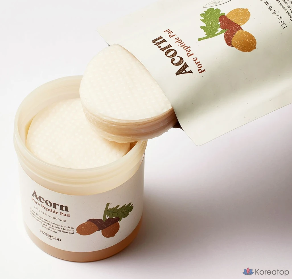 Пэды для лица Skinfood Acon Pore Peptide Portable Pad, 10 г, 20 шт., фото 4