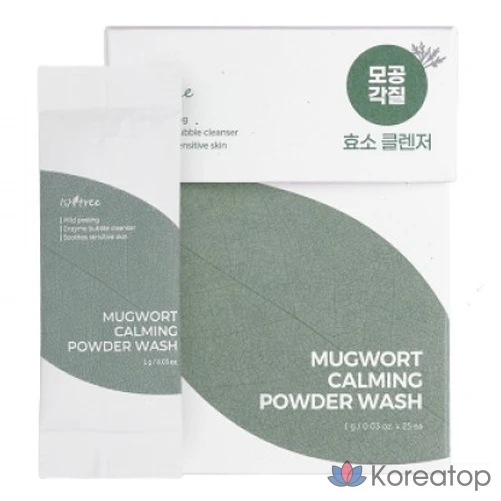 Очищающая пудра IsNtree Mugwort Calming Powder Wash Enzyme Cleanser, 25 г, 1 шт.