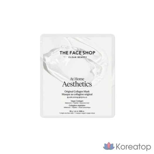 Тканевая маска для лица The Face Shop Homeesthetic Original Collagen Mask, 24 г, 4 шт.