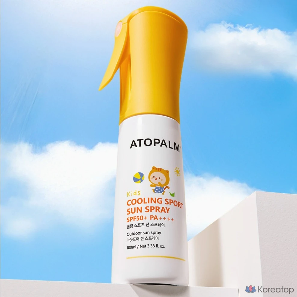 Солнцезащитный спрей Atopalm Kids Cooling Sports Sun Spray SPF50+ PA++++, 100 мл, 1 шт.