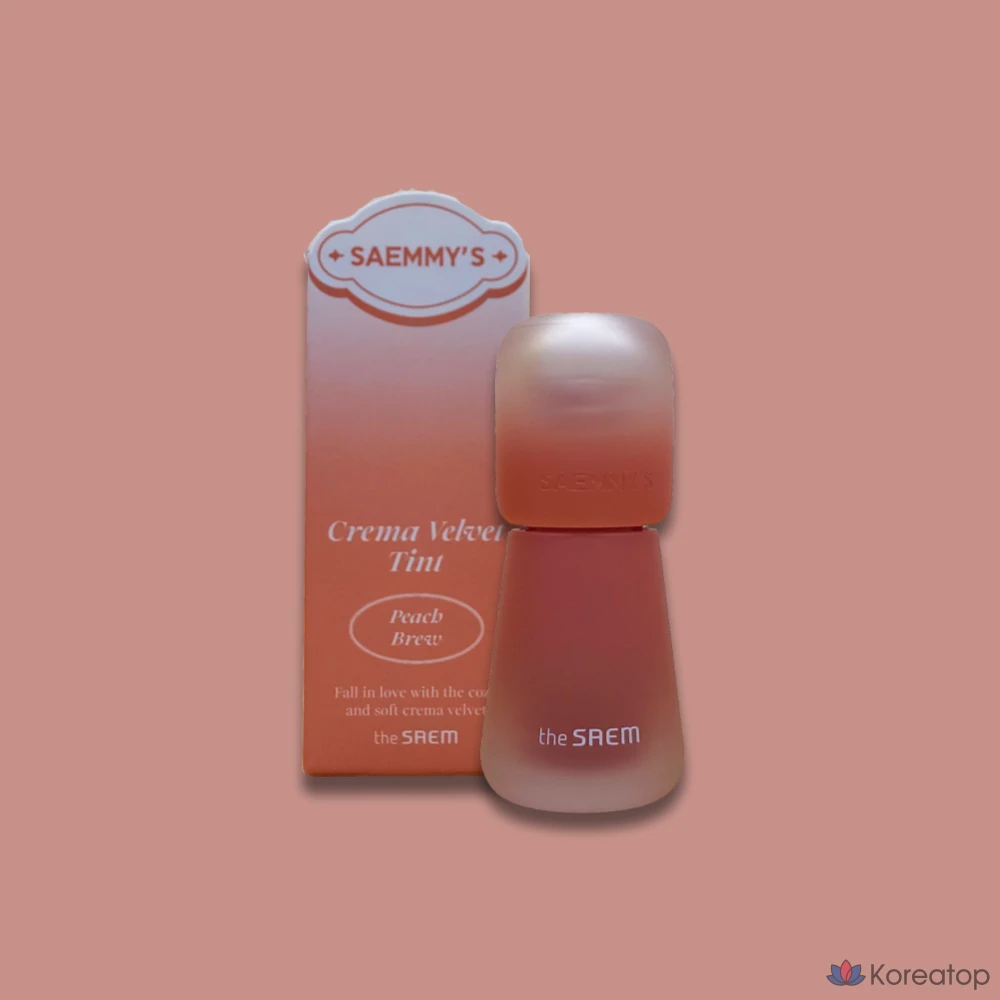 Тинт для губ The Saem Saem's Creama Velvet Tint, оттенок 03 Peach Brew, 1 шт., фото 2