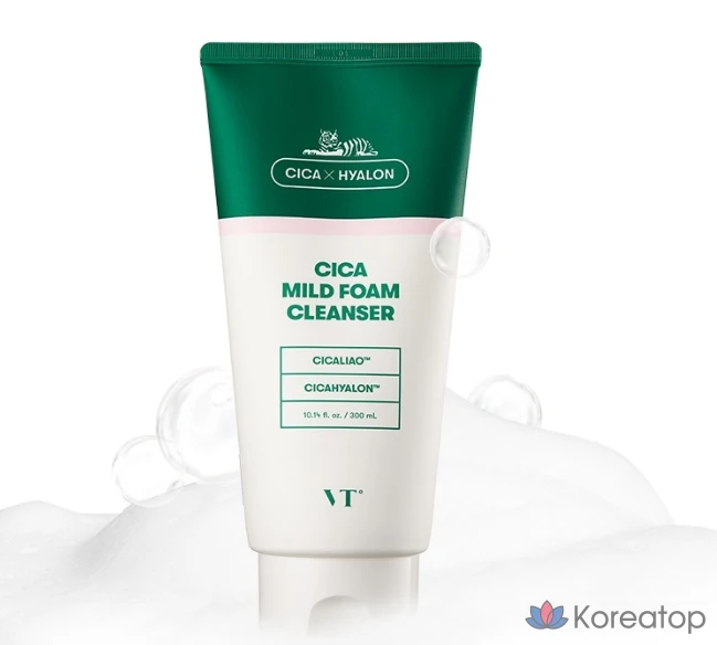 Пенка для умывания VT Cosmetics Cica Mild Foam Cleanser, 300 мл, 1 шт.