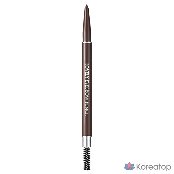 Карандаш для бровей Tony Moly Lovely Eyebrow Auto Pencil, оттенок 3 Gray Brown, 0.1 г, 1 шт.