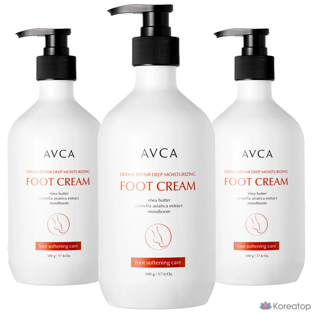 Крем для ног AVCA Derma Repair Moisturizing Foot Cream, 500 мл, 3 шт.