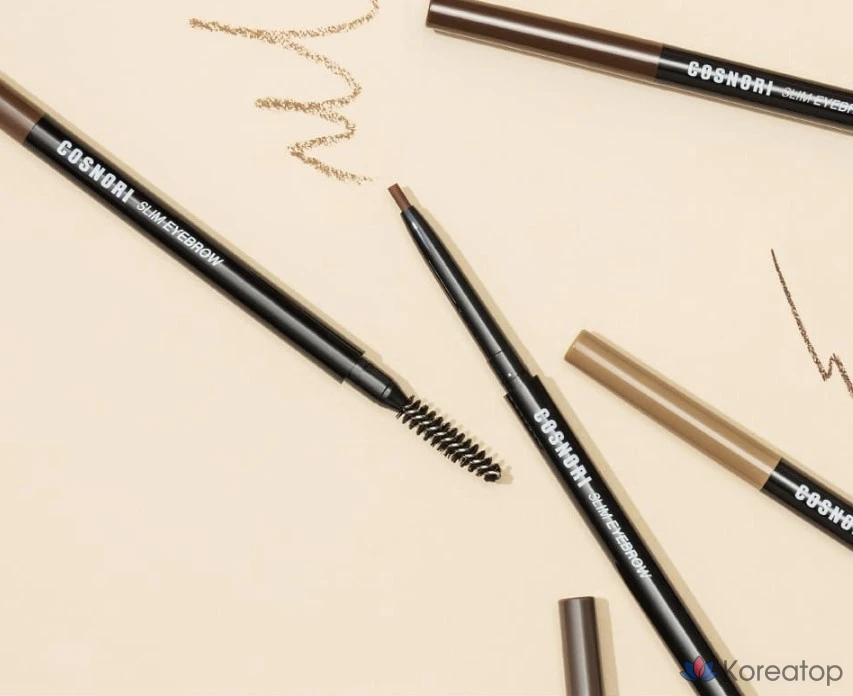 Карандаш для бровей Cosnori Slim Eyebrow Pencil, оттенок 01 Brownie, 0.13 г, 1 шт., фото 3