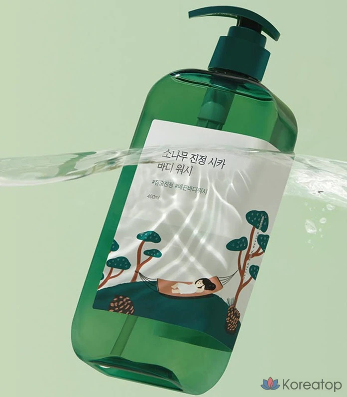Гель для душа Round Lab Pine Calming Cica Body Wash, 400 мл, 1 шт.