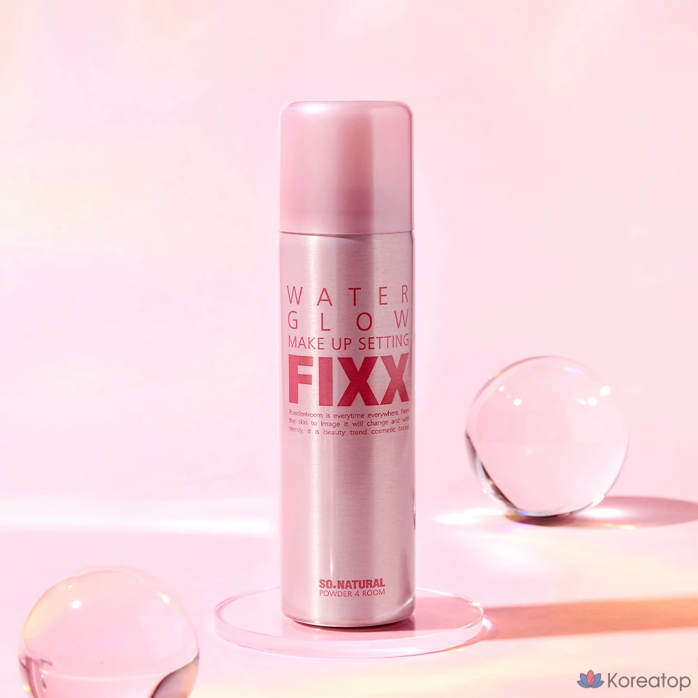 Спрей-фиксатор макияжа So Natural Water Glow Makeup Setting Fixer, 75 мл, 1 шт.