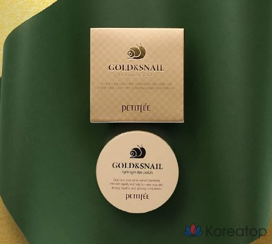 Патчи для глаз Petitfee Gold &amp; Snail Hydrogel Eye Patch, 60 шт.