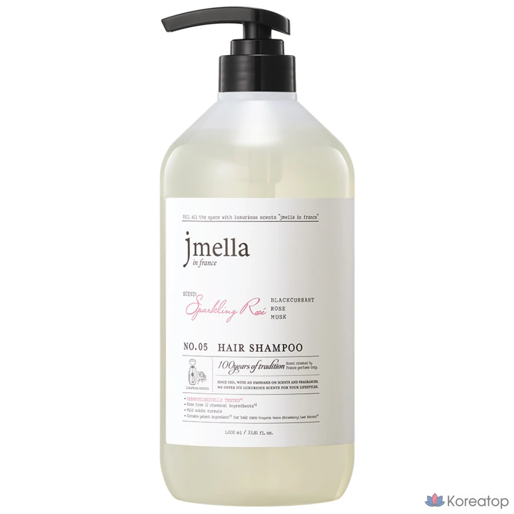 Шампунь Jmella In France Sparkling Rose Hair Shampoo Fruity Rose, 1 л, 1 шт.