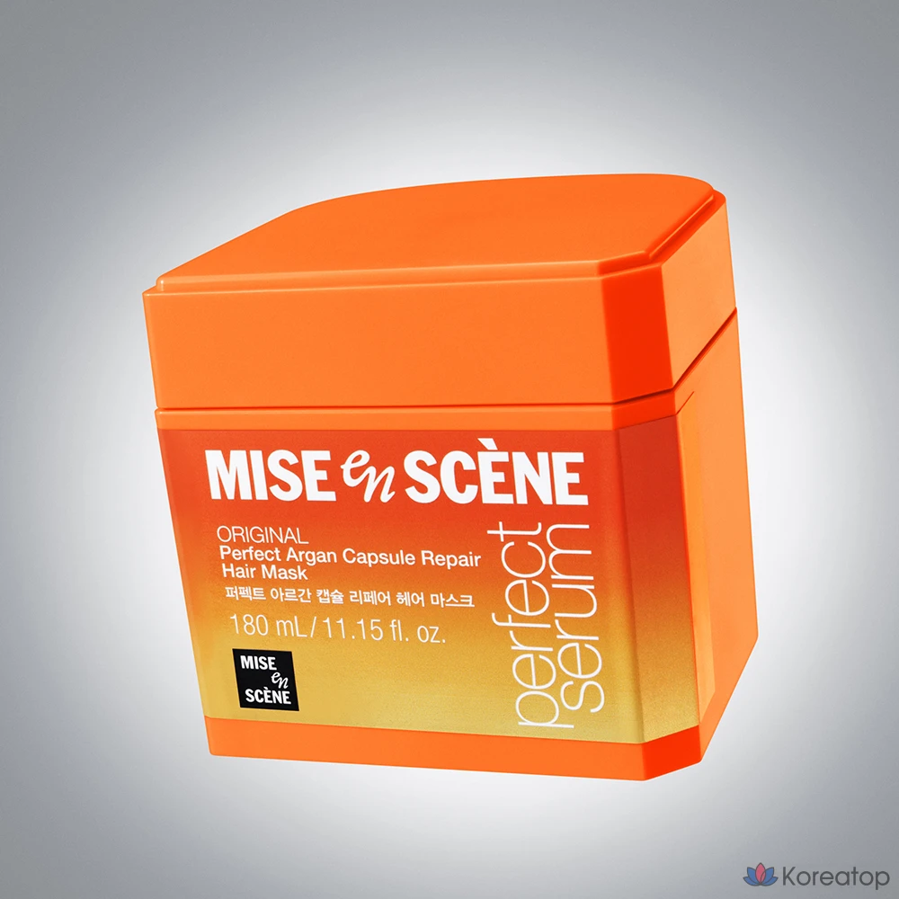 Маска для волос Mise en Scene Perfect Argan Capsule Repair Hair Mask, 180 г, 3 шт., фото 3