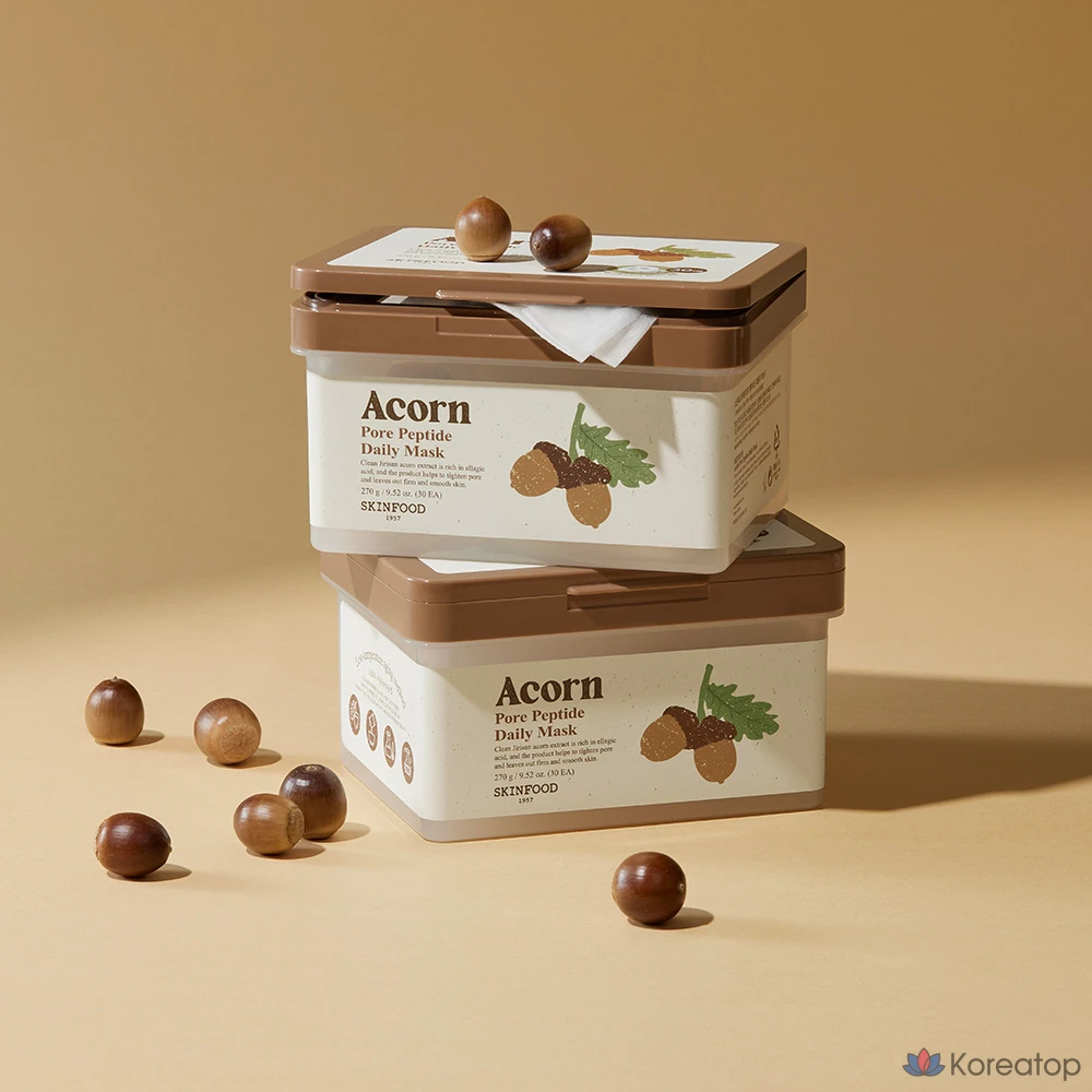 Тканевая маска для лица Skinfood Acon Pore Peptide Daily Mask, 270 г, 90 шт., фото 3