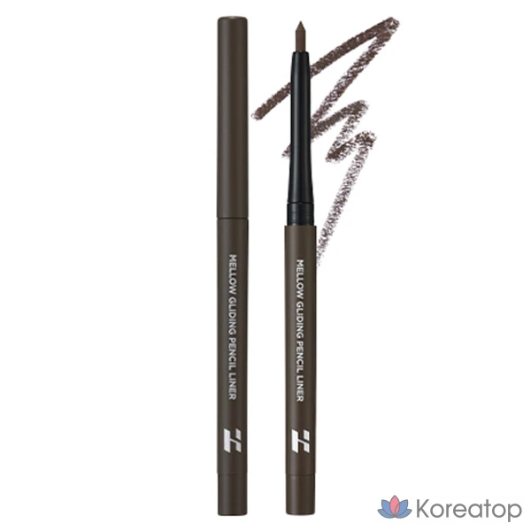 Карандаш для глаз Holika Holika Mellow Gliding Pencil Liner, оттенок 01 Grayish, 0.3 г, 1 шт.