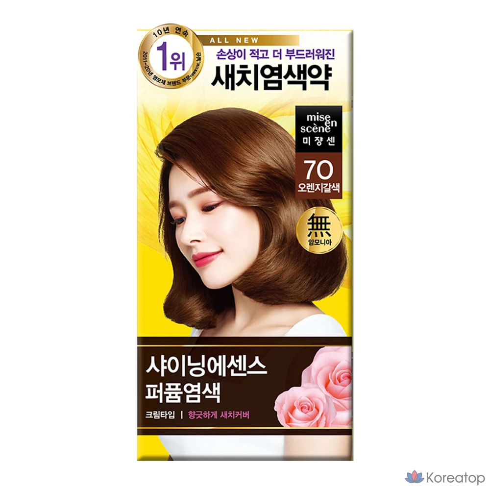 Краска для волос Mise en Scene All New Shining Essence Perfume Dye, оттенок 7O Orange Brown, 1 шт.
