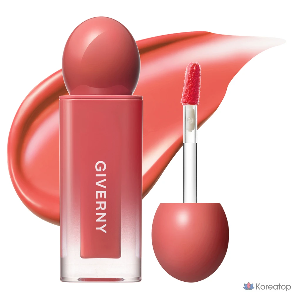 Тинт для губ Giverny Dewy Lip Glaze Tint, оттенок 03 Kitten Coral, 4.9 г, 1 шт.