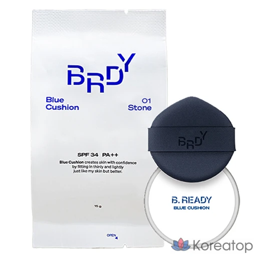 Кушон B.READY Blue Cushion Refill, оттенок 1 Stone, 15 г, 1 шт.