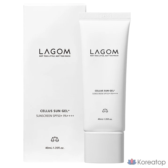 Солнцезащитный крем LAGOM Cellus Sun Gel Plus SPF50+ PA++++, 40 мл, 1 шт.