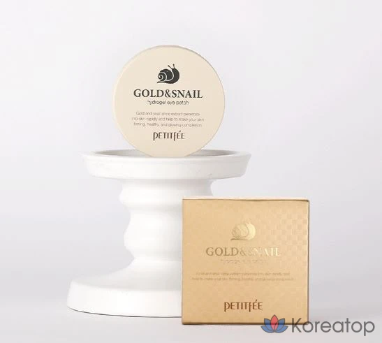 Патчи для глаз Petitfee Gold &amp; Snail Hydrogel Eye Patch, 60 шт.