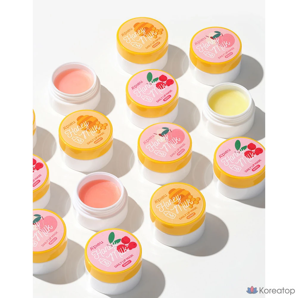 Тканевая маска для губ A'Pieu Honey & Milk Daily Lip Mask, оттенок Berry, 6 г, 20 шт., фото 2