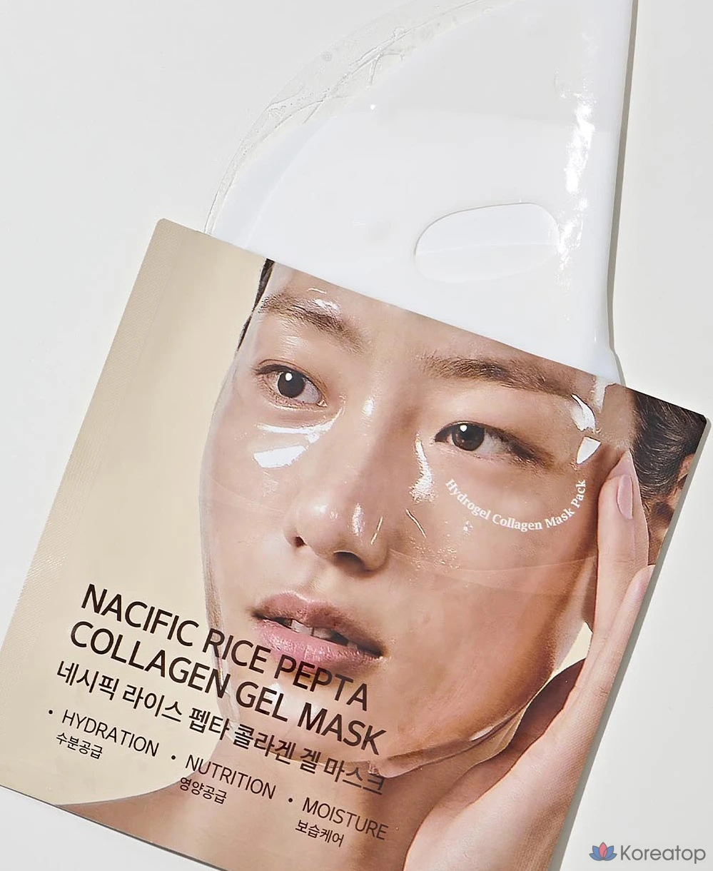 Гелевая маска для лица NACIFIC Rice Penta Collagen Gel Mask, 3 шт., фото 4