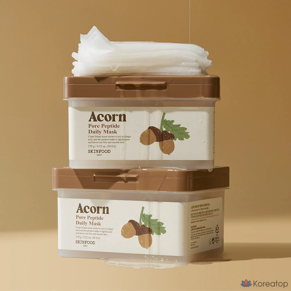 Тканевая маска для лица Skinfood Acon Pore Peptide Daily Mask, 270 г, 90 шт., фото 4