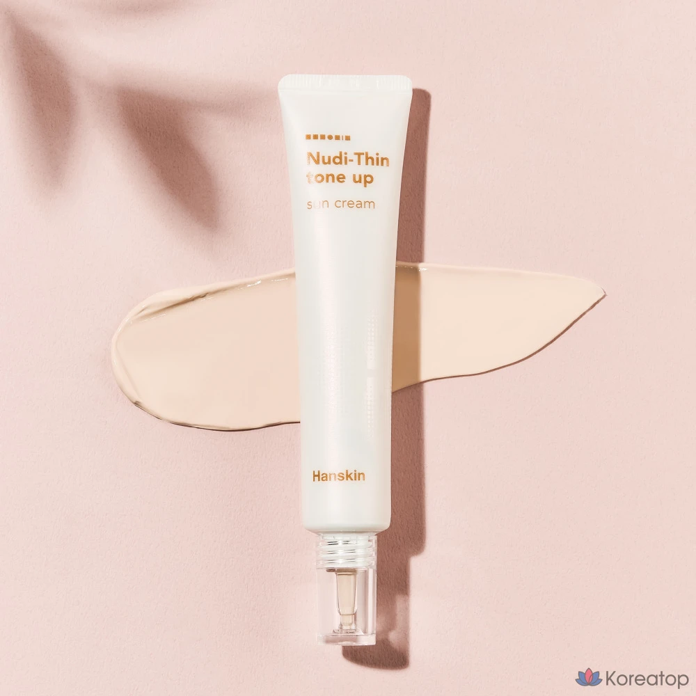 Солнцезащитный крем HANSKIN Nudie Sheer Tone-Up Sun Cream SPF50+ PA++++, 40 мл, 1 шт.