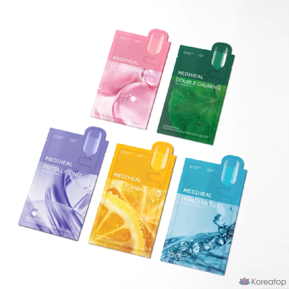 Тканевая маска для лица MEDIHEAL Pepa Lifting Ampoule Mask, 60 шт.